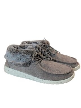 Hey Dude Women's Britt Speckled Sole Ankle High Booties Size 9